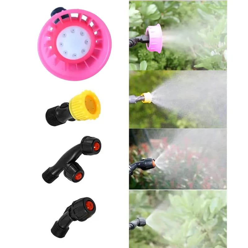 FarmEarth 4-Type Nozzle Set For Agricultural Battery Sprayer, 8 Hole, 4 Hole, 2 Hole, 1 Hole - Image 2