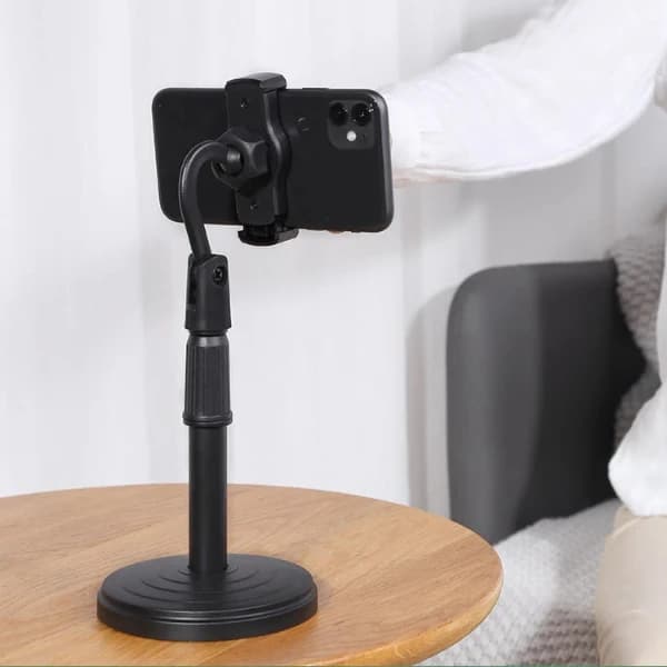 Universal Mobile Stand Holder, Height Adjustable 360 Degree Rotation - Image 3