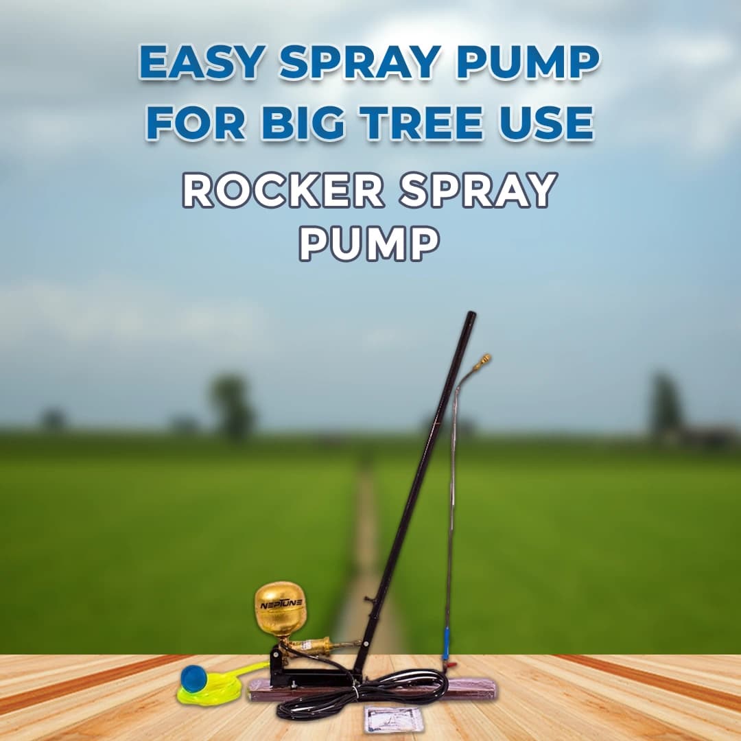 Neptune Heavy Duty Rocker Sprayer, Durable Pressure Tank with Easy Hand Pumping, 5M Hose & 90CM Spray Lance, Manual Hand Sprayer for Crop Protection - Image 2