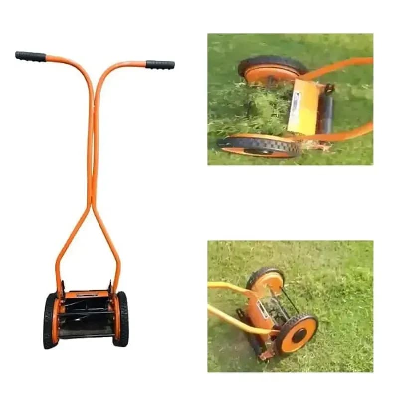 UNISON JUNIOR Wheel Type Manual Push Lawn Mower with 6-Blade Cutting System - Image 2