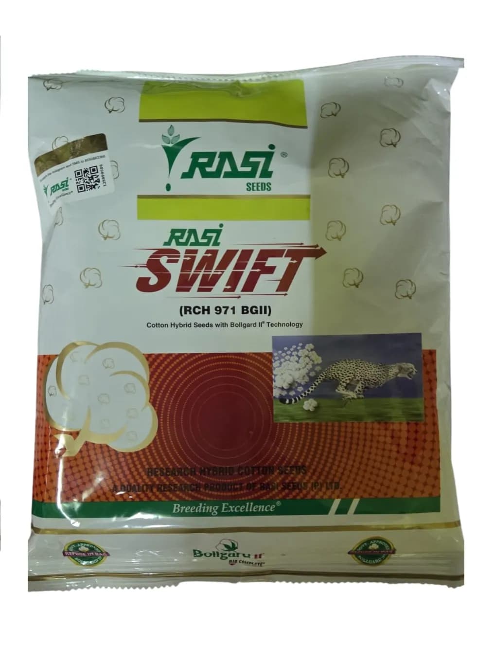 Rasi Swift RCH 971 BG II Hybrid Cotton Seeds, Medium Duration Variety (475 Gm)