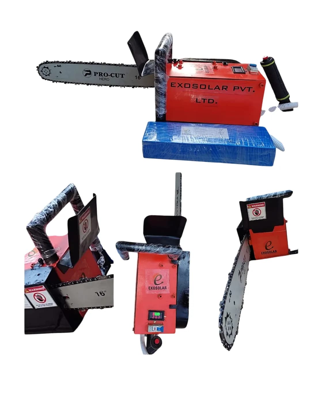 Exosoloar Battery Operated Chain Saw, Lithium-ion Battery, Used In Pruning And Trimming To Firewood Cutting - Image 10