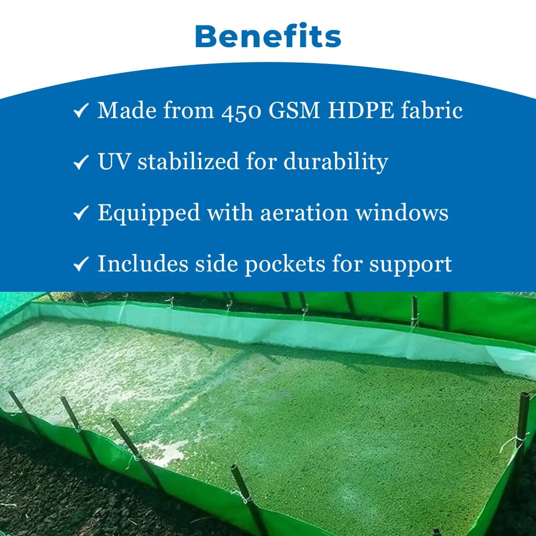Megatex 450 GSM HDPE Organic Azolla Bed, Made From 100% Virgin HDPE Material - Image 4