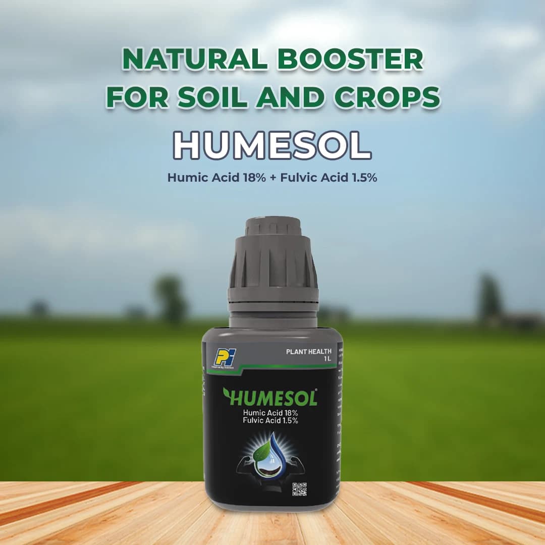 PI Industries HUMESOL Humic Acid 18% Fulvic Acid 1.5%, Aqueous Concentrated Solution, Improves Plant Metabolism, Nutrition\'s, Action On Soil And Plant - Image 2