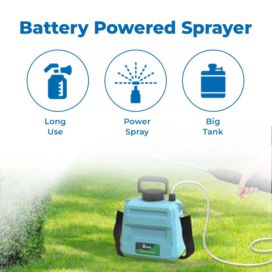 Pad Corp Suzo Lithium-Ion Battery Sprayer With Belt, 10 Liter Tank Capacity For Gardening, Office, Farm House 6 Month Battery Warranty, - Image 3