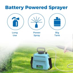 Pad Corp Suzo Lithium-Ion Battery Sprayer With Belt, 10 Liter Tank Capacity For Gardening, Office, Farm House 6 Month Battery Warranty, 3