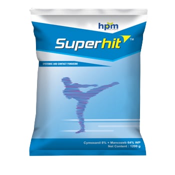 HPM-Superhit (Cymoxanil 8% + Mancozeb 64% WP) Dual Action Fungicide Useful To Low Disease Resistance Development