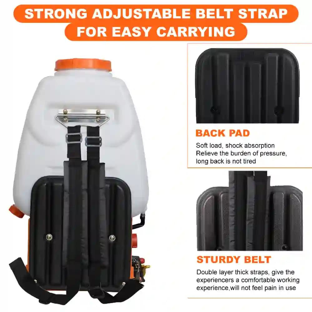 Neptune Model-767 Knapsack Power Sprayer, 4-Stroke 31CC Petrol Engine, 25L Tank, 2 Types Spray Guns Included, Ideal for Farming, Agriculture & Garden - Image 7