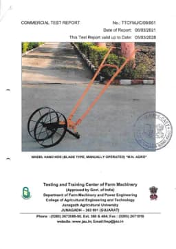 MAHAN MWH Manual Wheel Hoe with Oscillating Hoe, Plow Set, Cultivation Teeth, Marker 3