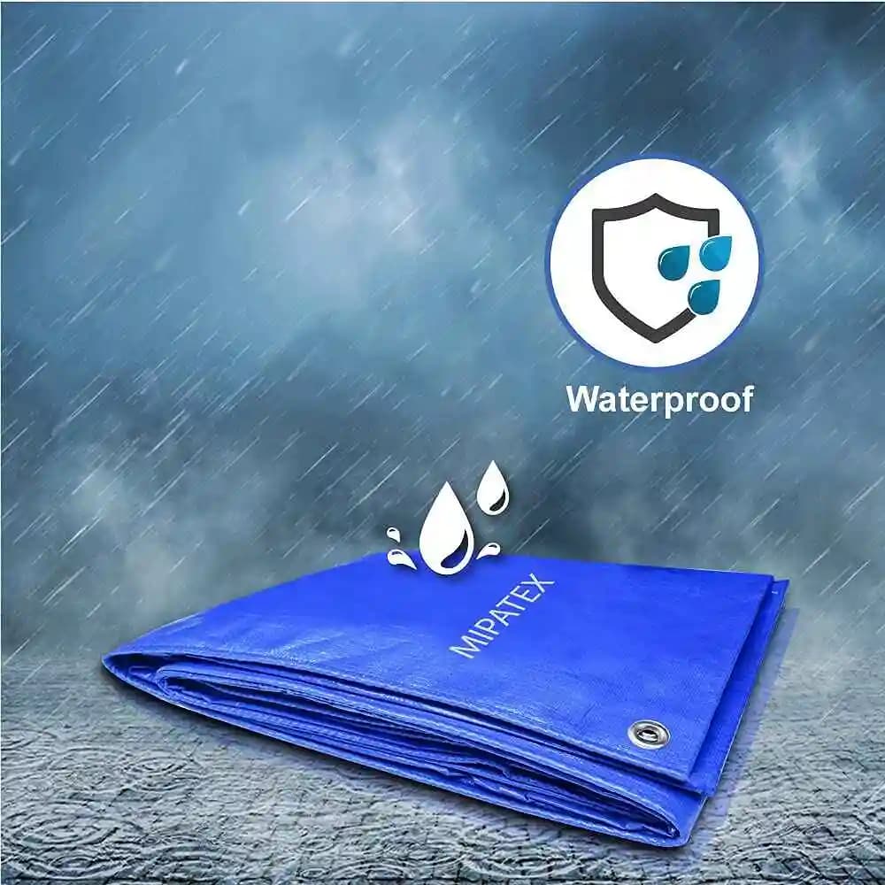 Mipatex Tarpaulin 150 GSM Waterproof Multipurpose Plastic Heavy Duty with Aluminium Eyelets. - Image 5