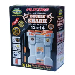 Pad Corp New Double Shark 3.0 Double Motor Battery Sprayer, 12V x 14Ah Battery Sprayer 18L Tank, 6 Month Warranty With 2 FT Gun (Color May Vary) 12