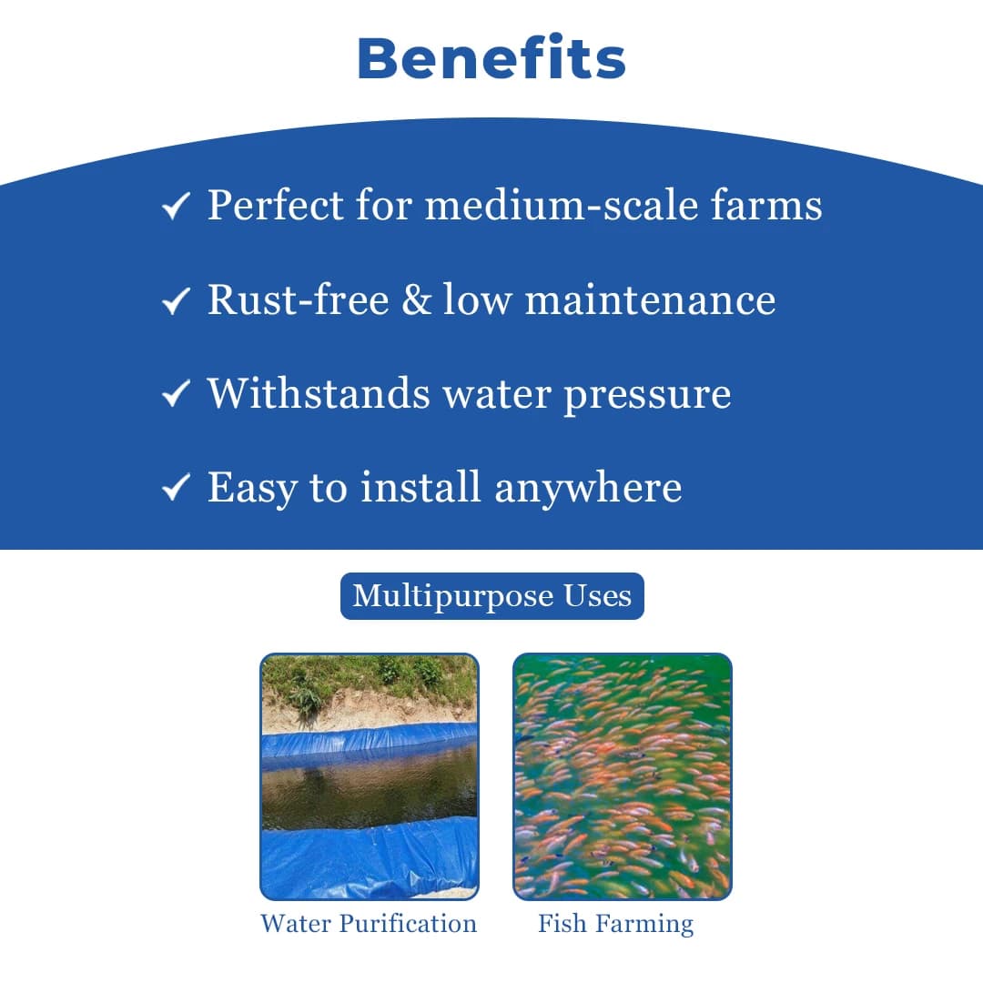 Z N Global Nation 750 GSM Round PVC Coated Tarpaulin For Biofloc Fish Tank For Aqua Farming - Image 4