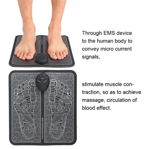 EMS Electric Foot Massager, Portable Circulation Stimulator - 8 Modes - Image 7