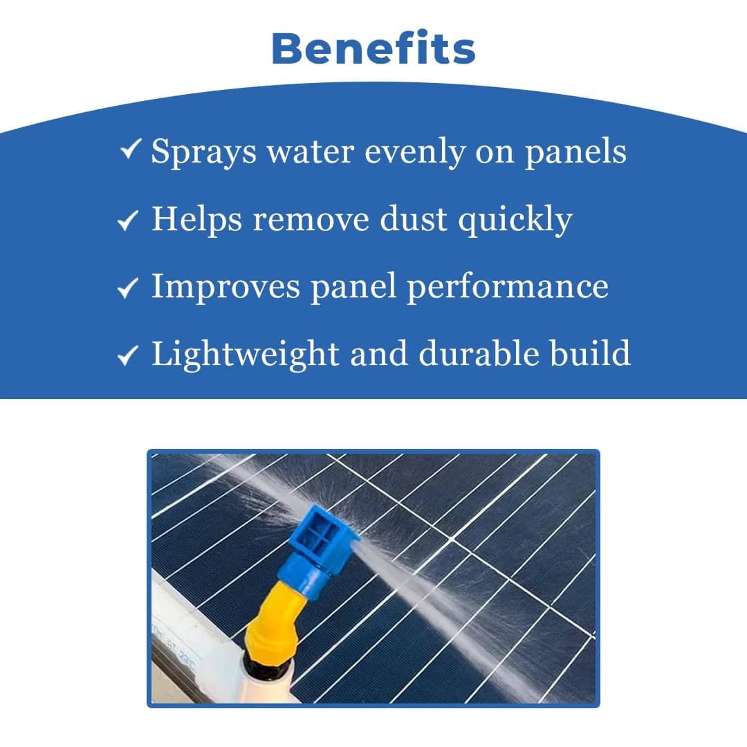 Radhe Solar Panel Cleaning Sprinkler Shower L Type With PVC T, Ideal Solution For Maintaining Solar Panels - Image 4