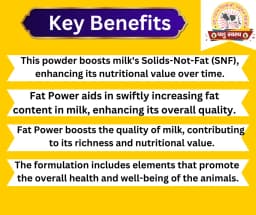 PASHU SVASTH FAT POWER, Animal Health Supplements, Content For Milk Fat & SNF Enhancer For Cattle, Buffalo And Cows 2