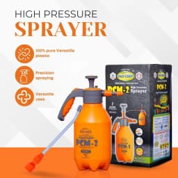 Pad Corp PCM-2 High Pressure Sprayer, Hand-Powered, Versatile For Gardening, Cleaning And Sanitizing (2 L Capacity) 2