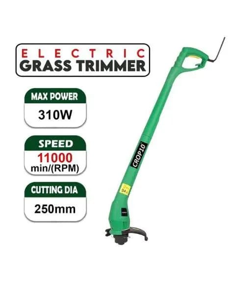 Crop10 310W Corded Electric Portable Grass Lawn Trimmer, 25cm Cutting Diameter - Image 7