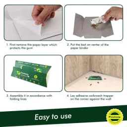Pestezy CatchRoach Cockroach Trap, Non-Toxic, Eco-Friendly, Sticky Glue Traps For Home And Kitchen 3