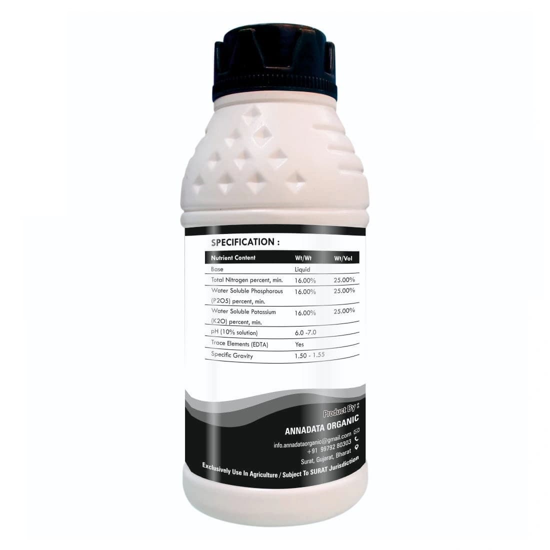 Annadata FERICON Npk 25:25:25 Nano Emulsion-Based Liquid Fertilizer, Suitable For All Crops - Image 2