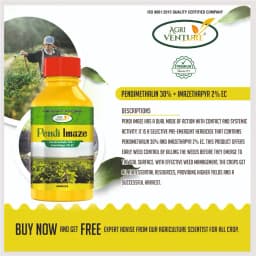 Agriventure Pendi Imaze Pendimethalin 30% + Imazethapyr 2% EC Herbicide, Effective For Extended Protection 2