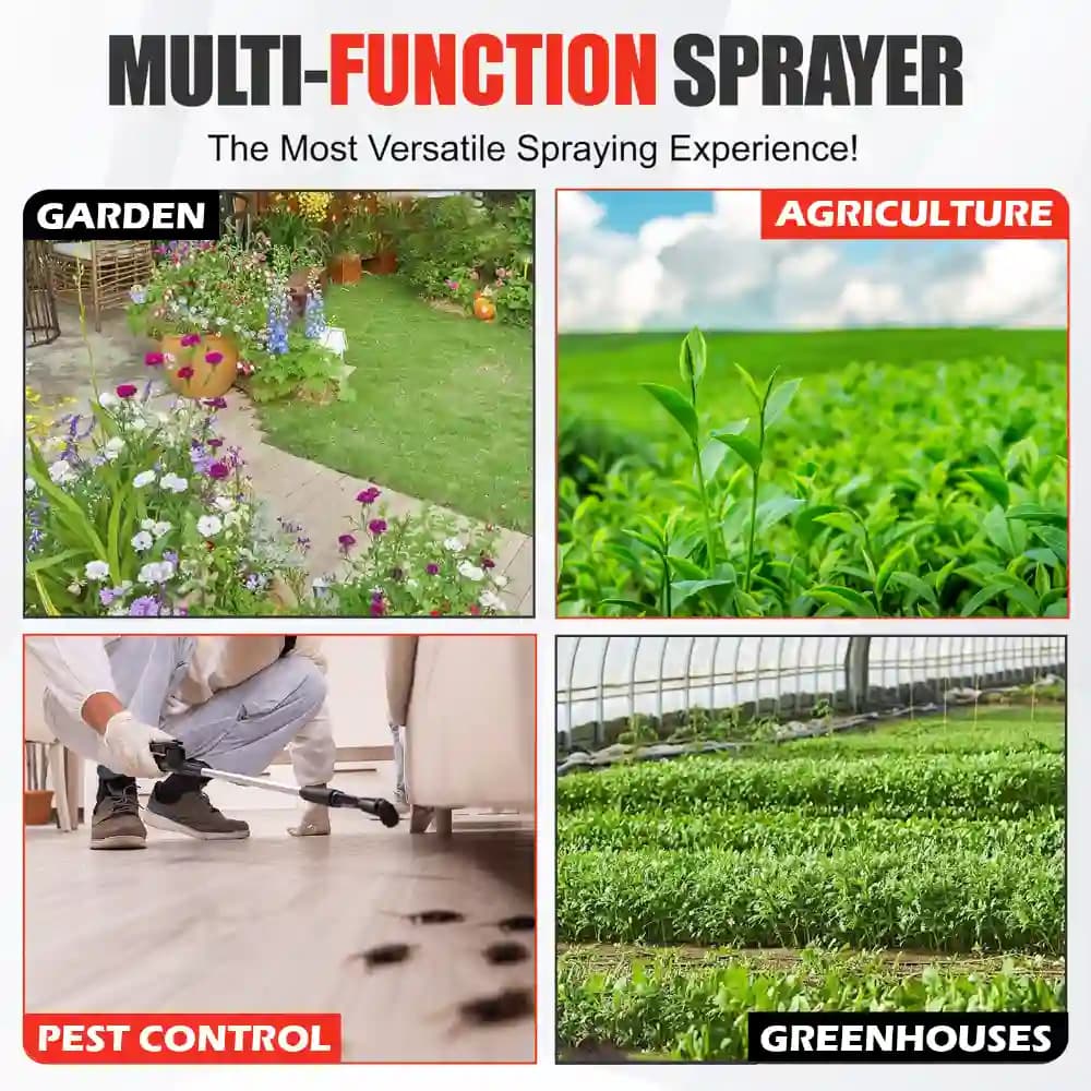 Neptune Model-13 Knapsack Battery Sprayer 12V 12Amp, 20L Tank, Telescopic Lance with 4 Nozzles, Ideal for Farming & Garden Spraying (Color May Vary) - Image 9