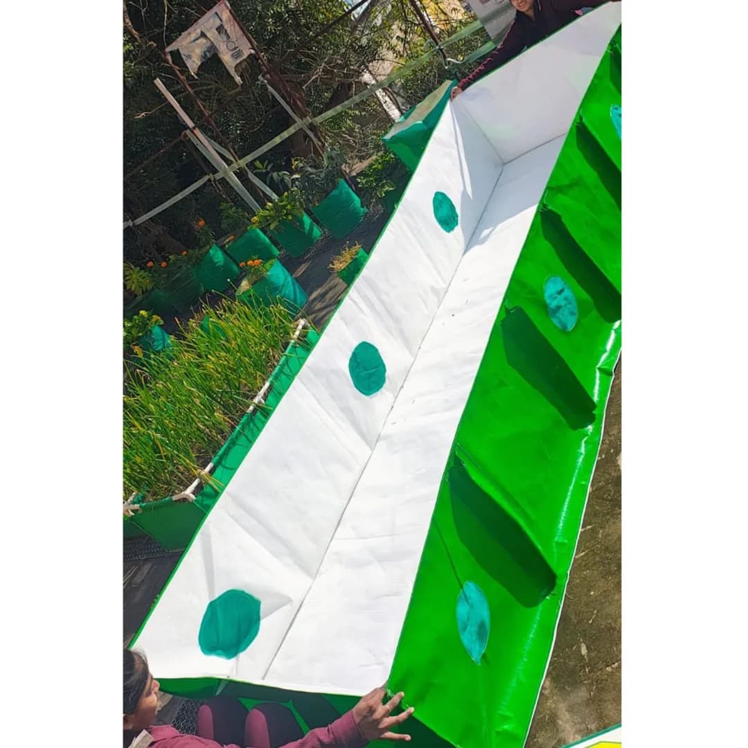 GARDECO 450 GSM UV Treated HDPE Organic Vermi Compost Maker Bed, Durable And Easy To Install (Green) - Image 2