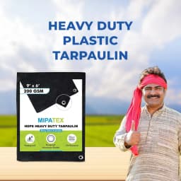 मिपाटेक्स तिरपाल, 200 जीएसएम, वाटरप्रूफ बहुउपयोगी उपयोग, एल्युमीनियम आईलेट्स के साथ पॉली ताड़पत्री। 5