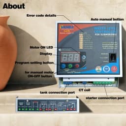 Vahra Fully Automatic Water Level Controller With 5 Carbon Sensor Kit, For All Types Of Single Phase Submersible Pumps Starters (V50C1P) 7