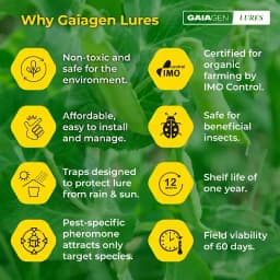 Gaiagen Pheromone Lure For American Bollworm (Helicoverpa Armigera) And Insect Funnel Traps, IMO Certified 4