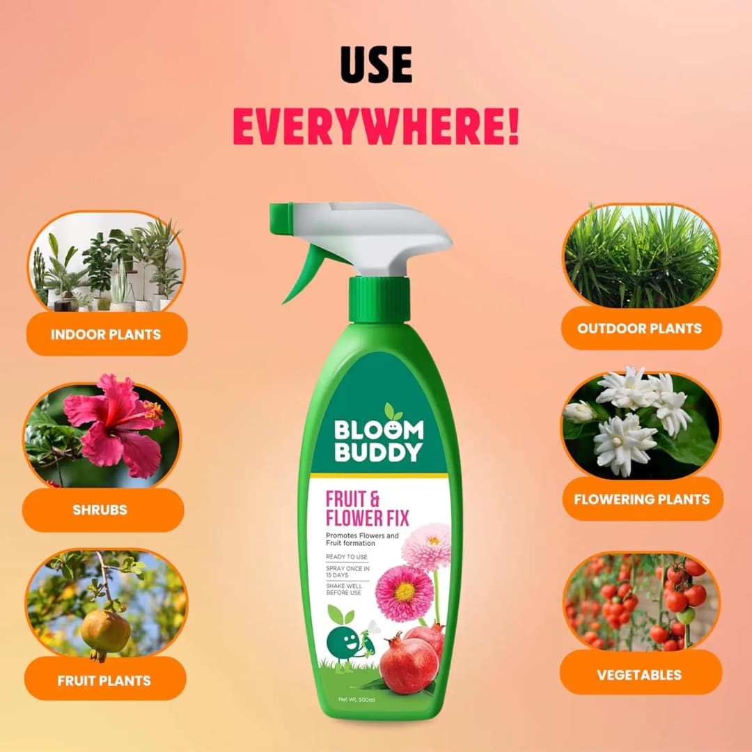 BloomBuddy Fruit and Flower Fix, Organic Liquid Fertilizer with NPK & Micronutrients - Image 4