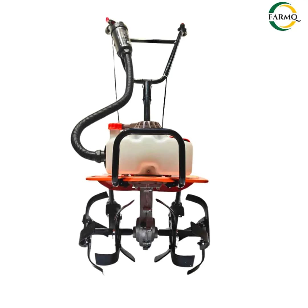 Farmq FQ-MT-63 Mini Tiller 2-Stroke Petrol Engine 63CC, 3HP, 8500-9000RPM, 40CM Cutting Width - Image 2