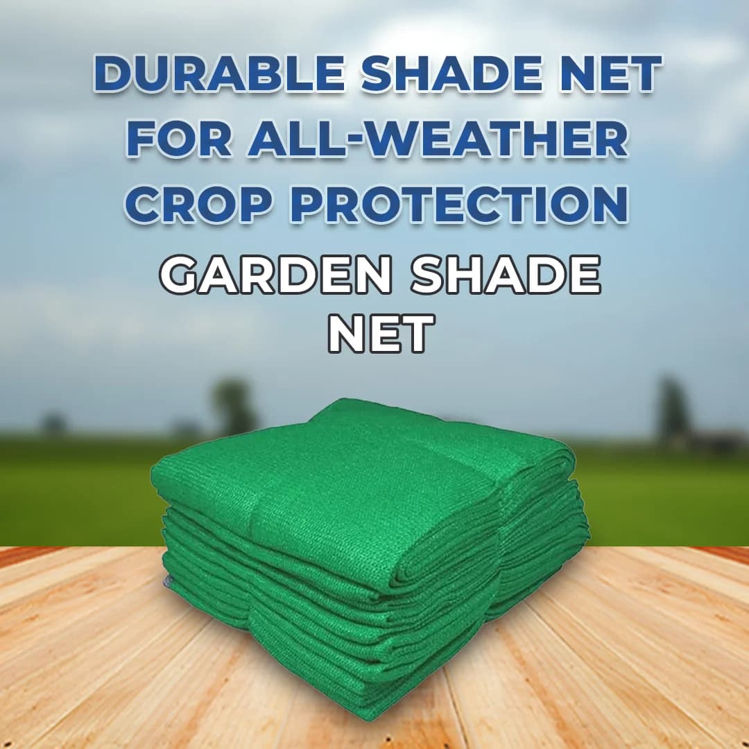 Radhe Green Shade Net 50% Shade, UV Treated Sunshade Cover, Meter (4.8 m x 9.7 m) Foot (16 FT x 32 FT), Easy To Install - Image 2