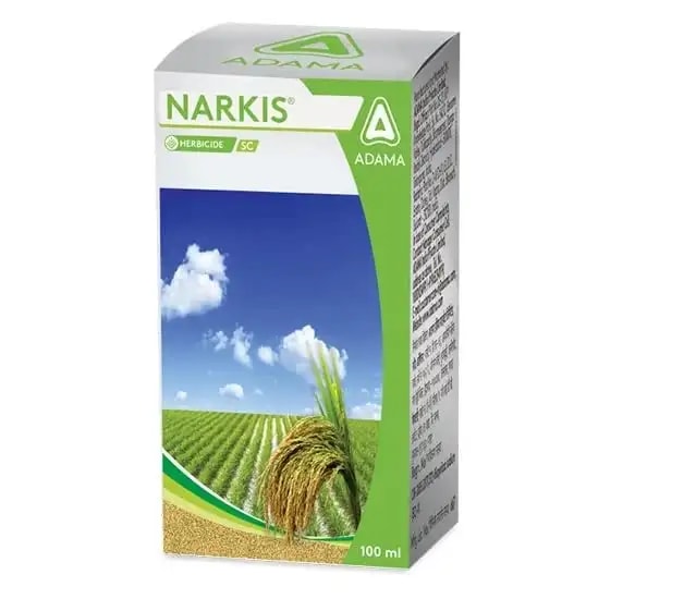Adama Narkis Bispyribac Sodium 10% SC, Broad Spectrum Post Emergent Herbicide.