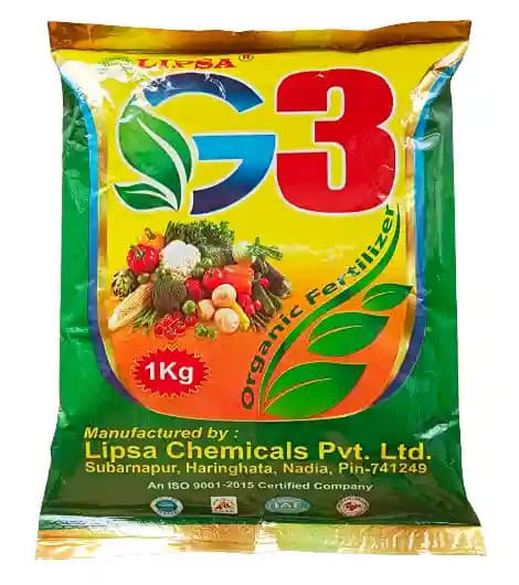 Lipsa G3 Organic Fertilizer and PH Controller, Seaweed 30%, Calcium 30%, and Gypsum 40%, Used for All Type of Vegetables, Fruits, Flower Plants - Image 1