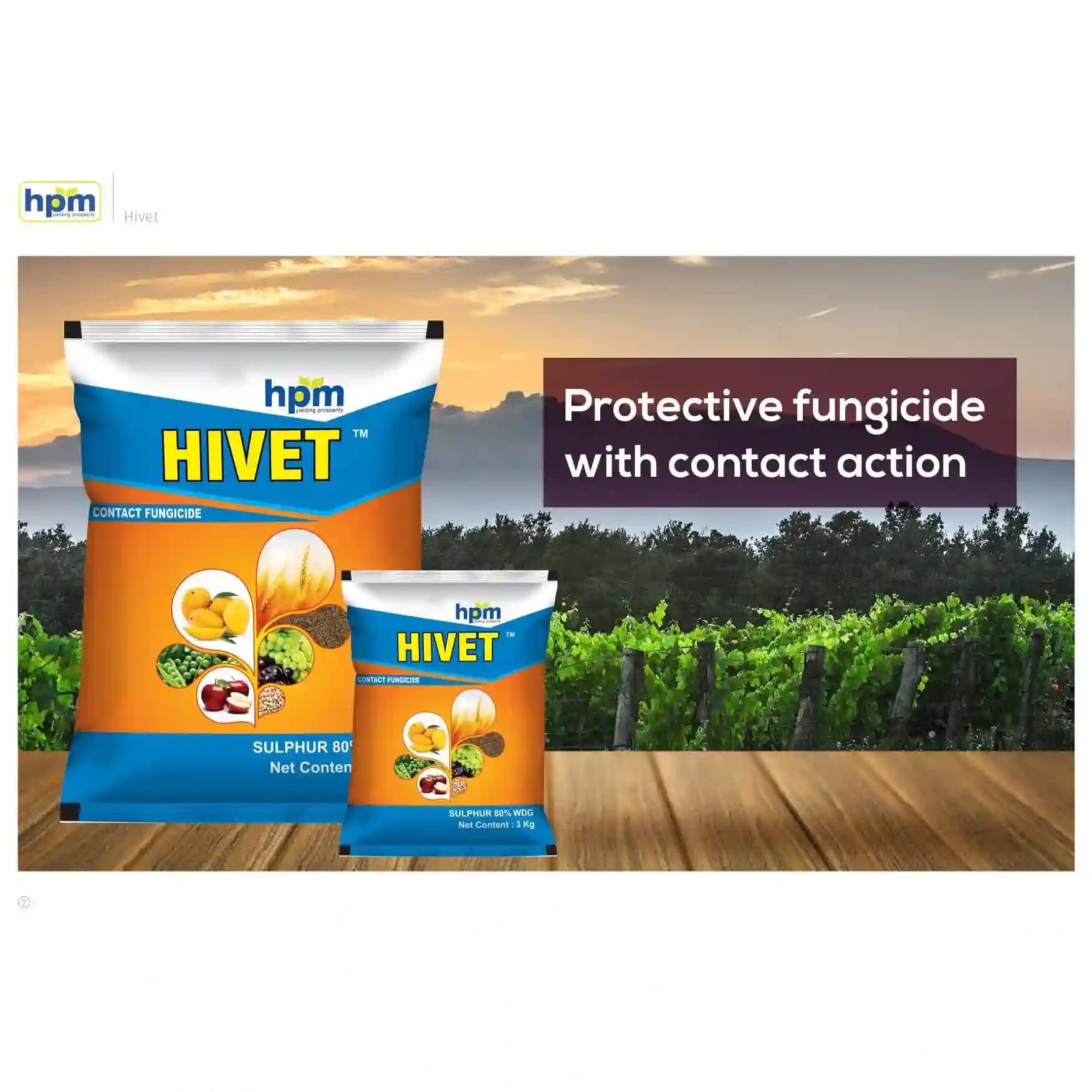 Hpm Hivet Sulphur 80% WDG Multipurpose Fungicide, As Micronutrient, Miticide, and Fungicide. - Image 5