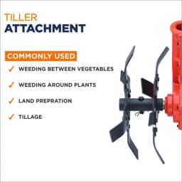 Balwaan Tiller Attachment for Brush Cutter, 28mm S Type Weeder in Fruits and Vegetables 2