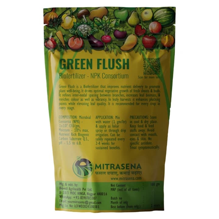 Biowall GREEN FLUSH GOLD Biofertilizer, Effective Microbial Consortia For Vegetative Growth - Image 2