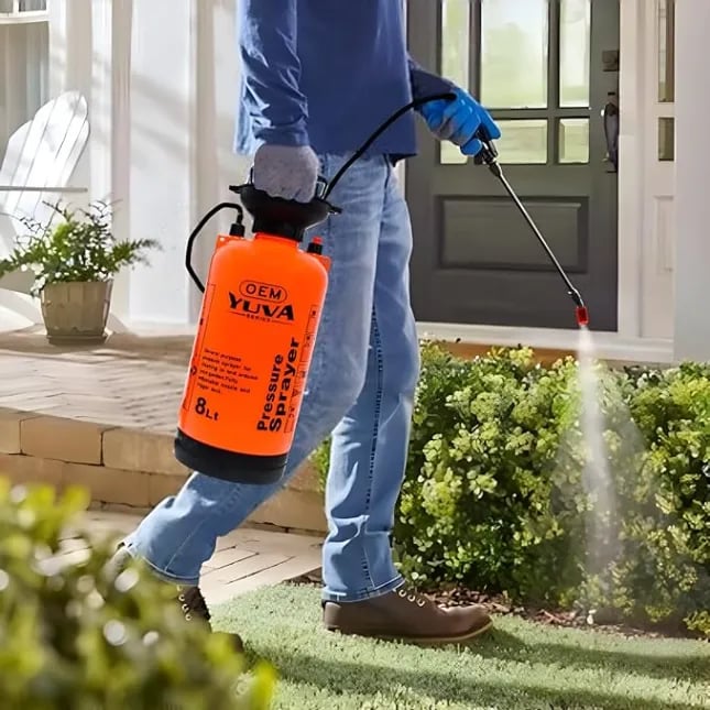 OEM Multipurpose 8L Capacity Garden Sprayer, Heavy-Duty Manual Pump For Spraying Pesticides, Herbicides, And Fertilizers