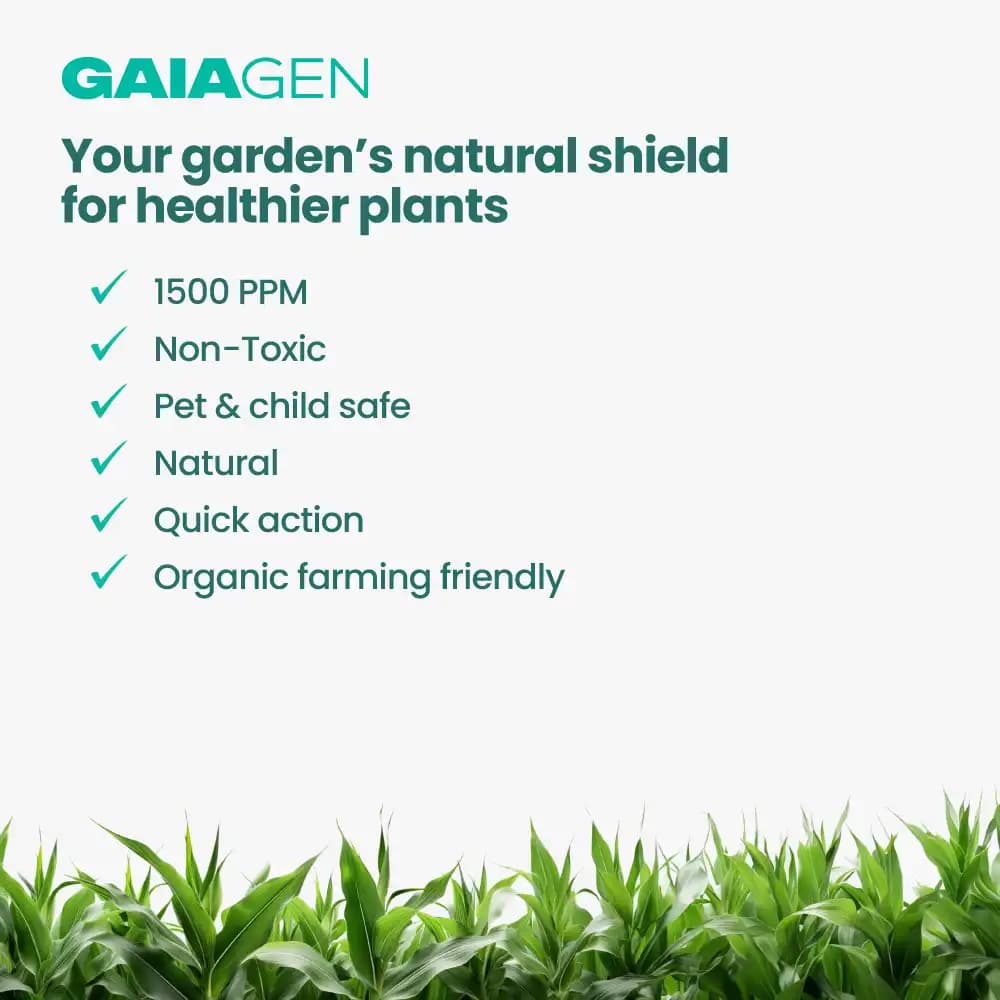 Gaiagen NEEM BAAN Azadirachtin 0.15%, 1500 PPM, Dual Protection Against Pests & Diseases - Image 2