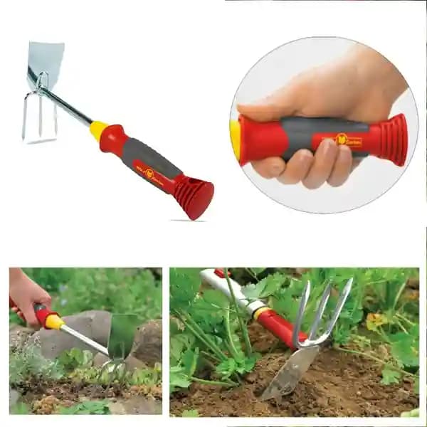 Wolf Garten Double Hoe (LN-2K), Comfortable Grip, Lightweight And Easy to Use - Image 1