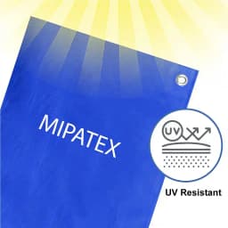 Mipatex Tarpaulin 150 GSM Waterproof Multipurpose Plastic Heavy Duty with Aluminium Eyelets. 6