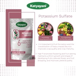 Katyayani Potassium Sulphate, High Purity Hydroponics Grade, 100% Water Soluble Fertilizer, Suitable For All Crops. 3