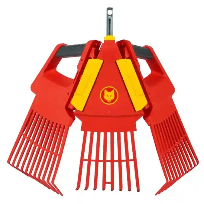 Wolf Garten 4 In 1 Leaf Rake, Garden Leaf Rake and Roof, Quick Clean Up of Lawn and Yard - Image 5