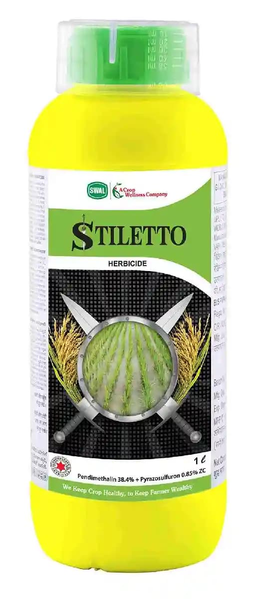 Swal Stiletto Pendimethalin 38.4% + Pyrazosulfuron ethyl 0.85% ZC Herbicides - Image 1