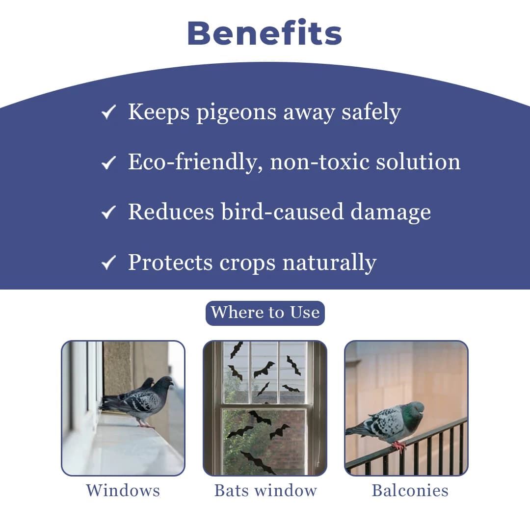 Katyayani Pigeon Repellent Non-Toxic Liquid Solution, Effective For Agricultural Area, Garden, and Household - Image 4