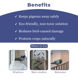 Katyayani Pigeon Repellent Non-Toxic Liquid Solution, Effective For Agricultural Area, Garden, and Household 4
