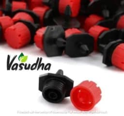 Vasudha Irrigation Adjustable Dripper Emitter For Drip Irrigation Kit Red Color. 4