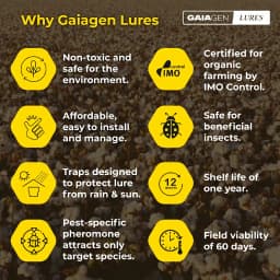 Gaiagen Pheromone Lure for Pink Bollworm (Pectinophora Gossypiella) And Insect Funnel Trap, IMO Certified. 7