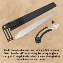 Radhe Pruning Saw 21 Inch Sk95 Steel Foldable Saw, 3-Sided Teeth For Fruit Trees And Branches 5