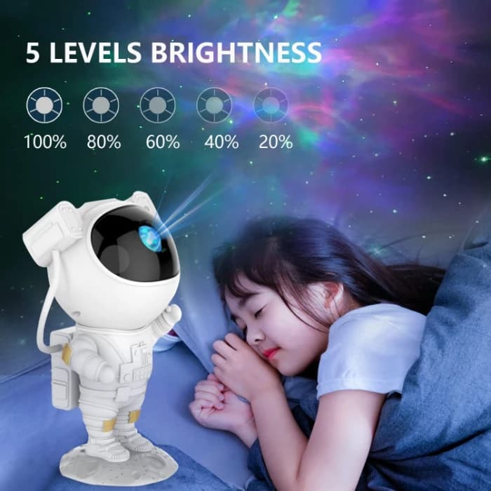 Robot Sky Space Stars Light Lamp, Astronaut Galaxy Projector, Night Lamp For Kids & Home Decor - Image 3